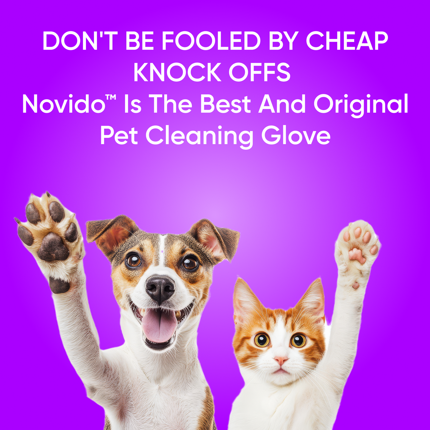 🐾 Novido™ #1 Best-Selling Grooming Glove for Pets