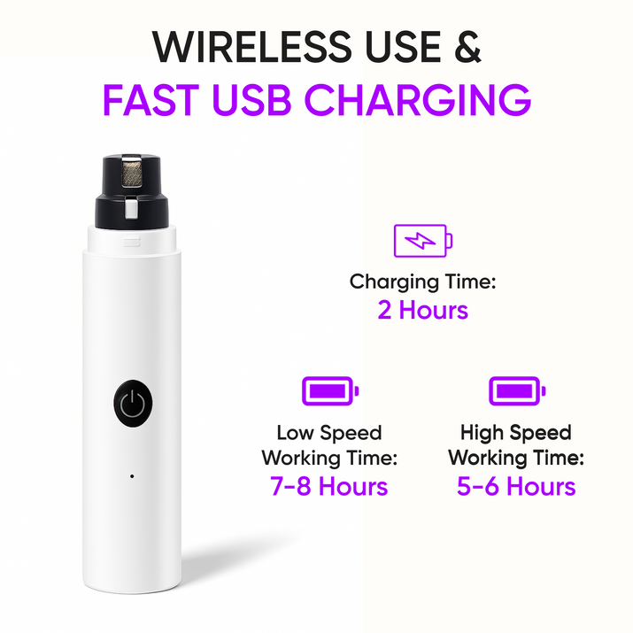 🐾 Novido™ Electric nail grinder - Stress-free nail trimming for pets