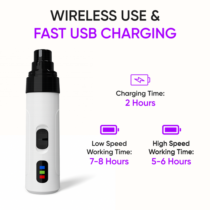 🐾 Novido™ Electric nail grinder - Stress-free nail trimming for pets